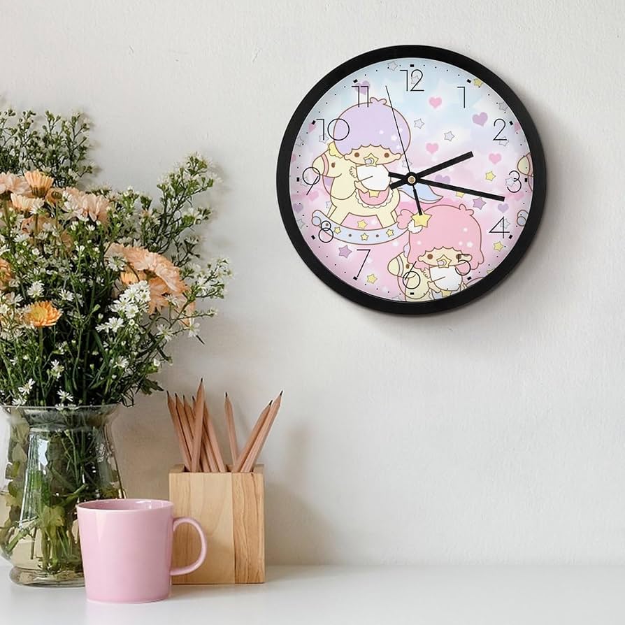 Amazon.co.jp: 時計 キキララ 掛け時計 かけ時計 壁掛け時計